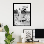 Africa Woman with Tobacco 1912 Poster (Thuiskantoor)