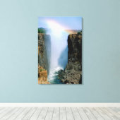 Africa, Zambia, Victoria Herfst National Park. Canvas Afdruk (Insitu (Houten vloer))