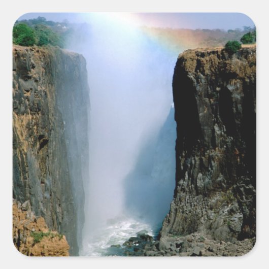 Africa, Zambia, Victoria Herfst National Park. Vierkante Sticker (Voorkant)