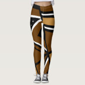 African Abstract Geo Design Designer Leggings (Voorkant)