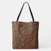 African Abstract Pattern  Tote Bag (Achterkant)