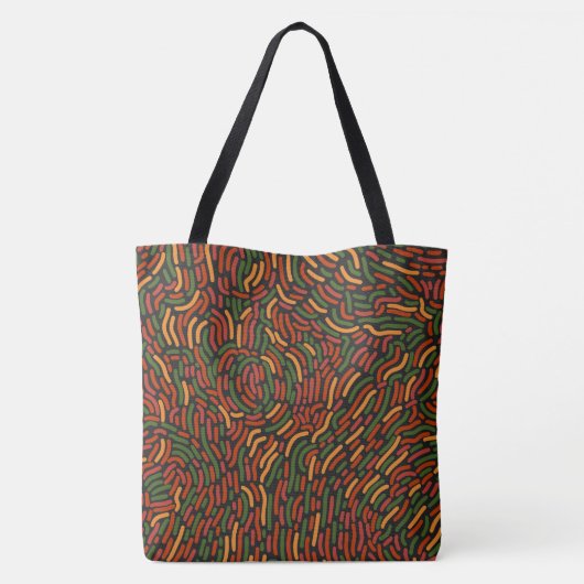 African Abstract Pattern  Tote Bag (Achterkant)