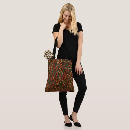 African Abstract Pattern  Tote Bag (Op model)