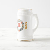 African Abstract Sunscape Stein Bierpul (Voorkant rechts)