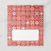 African Adinkra Plaatskaartje (Buitenkant ongevouwen)