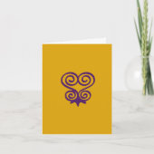 African Adinkra (Sankofa) Blanco Note Kaart (Voorkant)