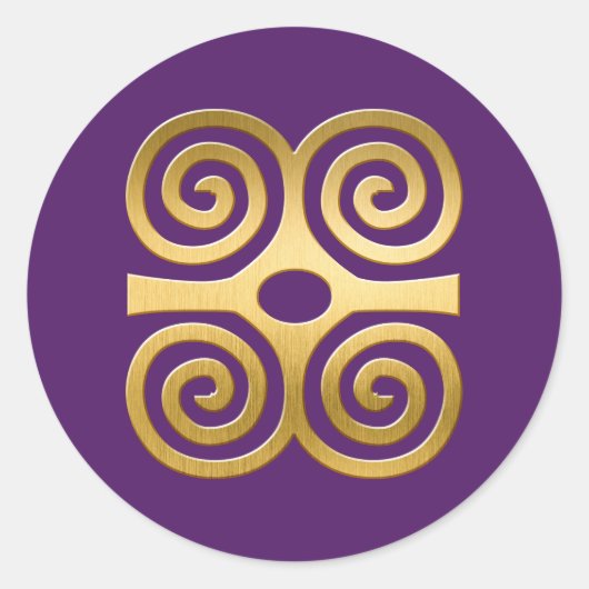 African Adinkra Symbol (Strength) Sticker (Voorkant)