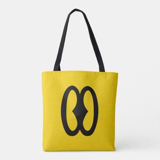 African Adinkra Tote Bag (Achterkant)