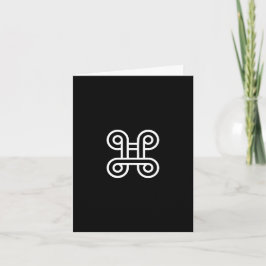 African Adinkra (Verzoening) Blanco Note Kaart
