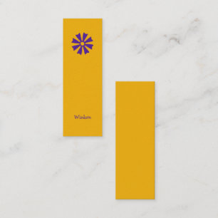 African Adinkra (Wisdom) Bladwijzer Mini Visitekaartje