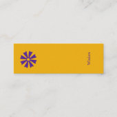 African Adinkra (Wisdom) Bladwijzer Mini Visitekaartje (Voorkant)