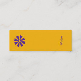 African Adinkra (Wisdom) Bladwijzer Mini Visitekaartje