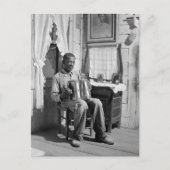 African American Accordion Player, 1941 Briefkaart (Voorkant)