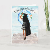 African American Afstuderen Gefeliciteerd Kaart (Voorkant)