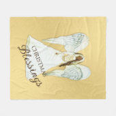 African American Angel Fleece Blanket (Voorkant (Horizontaal))