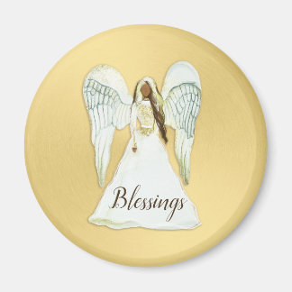 African American Angel KerstMagnet Magneet