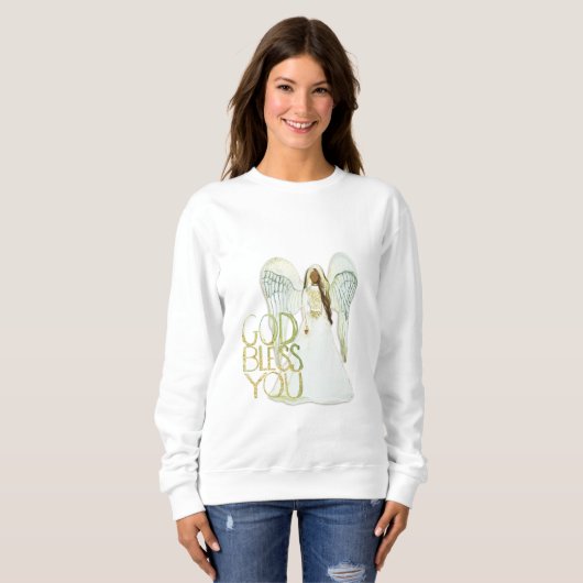 African American Angel Sweatshirt (Voorkant volledig)