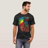 African American Apparel Girl houdt van Jesus Chri T-shirt (Voorkant volledig)