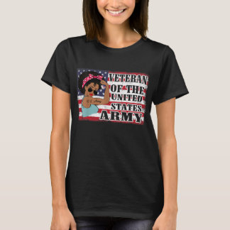 African American Army Veteran Female T-shirt
