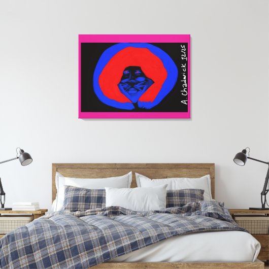 African American Art Canvas Afdruk (Insitu (Slaapkamer))