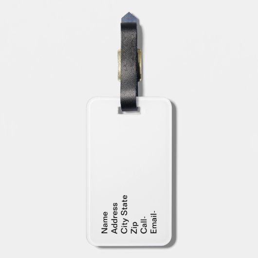 African American Artillerymen Bagagelabel (Achterkant verticaal)