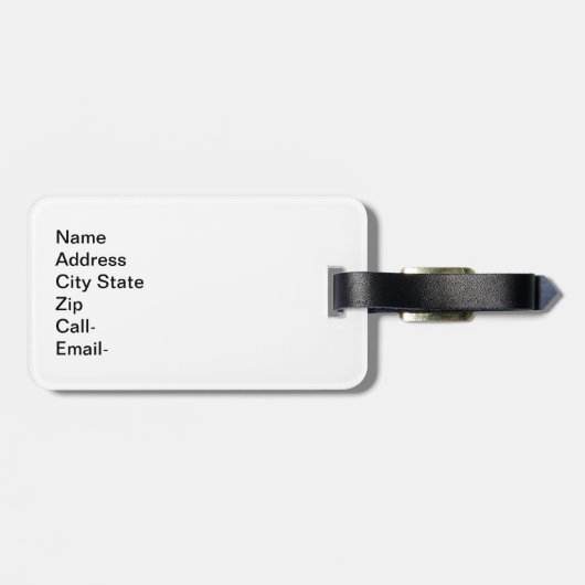 African American Artillerymen Bagagelabel (Achterkant horizontaal)