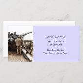 African American Artillerymen WWII Bedankkaart (Voorkant / Achterkant)