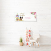 African American Baby Birthday Banner (Insitu)