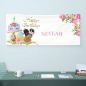 African American Baby Birthday Banner (Beurs)