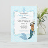 African American Baby Merman Prince Crown Kaart (Staand voorkant)