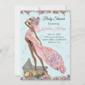 African American Baby shower Invitation Kaart (Voorkant)