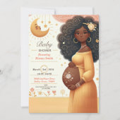 African American Baby shower Invitation Kaart (Voorkant)