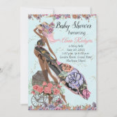 African American Baby shower Invitation Kaart (Voorkant)