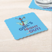 African American Bachelorette Party Kartonnen Onderzetters (Gebogen)