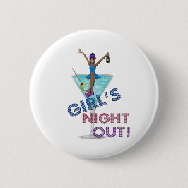 African American Bachelorette Party Ronde Button 5,7 Cm