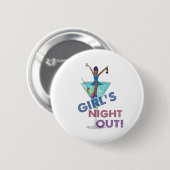 African American Bachelorette Party Ronde Button 5,7 Cm (Voorkant /achterkant)