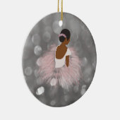 African American Ballerina Dancer Keramisch Ornament (Rechts)