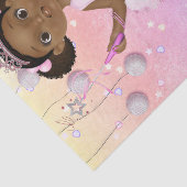 African American Ballerina Fairy Princess Tissuepapier (Detail)
