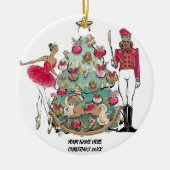 African American Ballet Dancer en Nutcracker Keramisch Ornament (Voorkant)