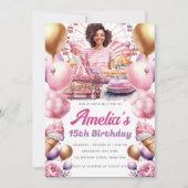 African American Birthday Amusement Park Kaart (Voorkant)