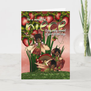 African American Birthday Card - Niece - Moonies C Kaart