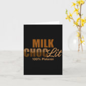 African American Black Afro Women Milk Choc-lit 10 Kaart (Gele Bloem)