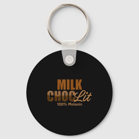 African American Black Afro Women Milk Choc-lit 10 Sleutelhanger (Voorkant)