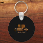 African American Black Afro Women Milk Choc-lit 10 Sleutelhanger (Voorkant)