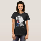 African American Booker T Washington Black History T-shirt (Voorkant volledig)
