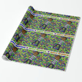 African American Boy Birthday Cadeaupapier (Uitgerold)