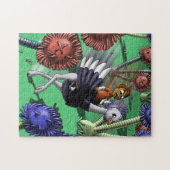 African American Boy en Ostrich Legpuzzel (Horizontaal)