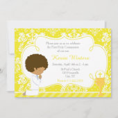 African American Boy First Communityschade Kaart (Voorkant)