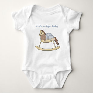 African American Boy Rocking Horse Romper