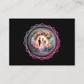 African-American Bride and Groom Moonlight Informatiekaartje (Achterkant)